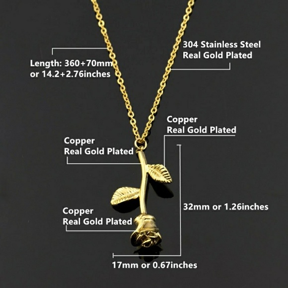 Beautiful Rose Necklace - Picture 2 of 2